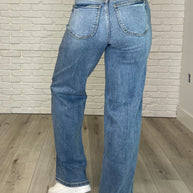 Judy Blue Karis High Rise Vintage Wash Retro Wide Leg-Womens-Judy Blue-[option4]-[option5]-[option6]-[option7]-[option8]-Shop-Boutique-Clothing-for-Women-Online