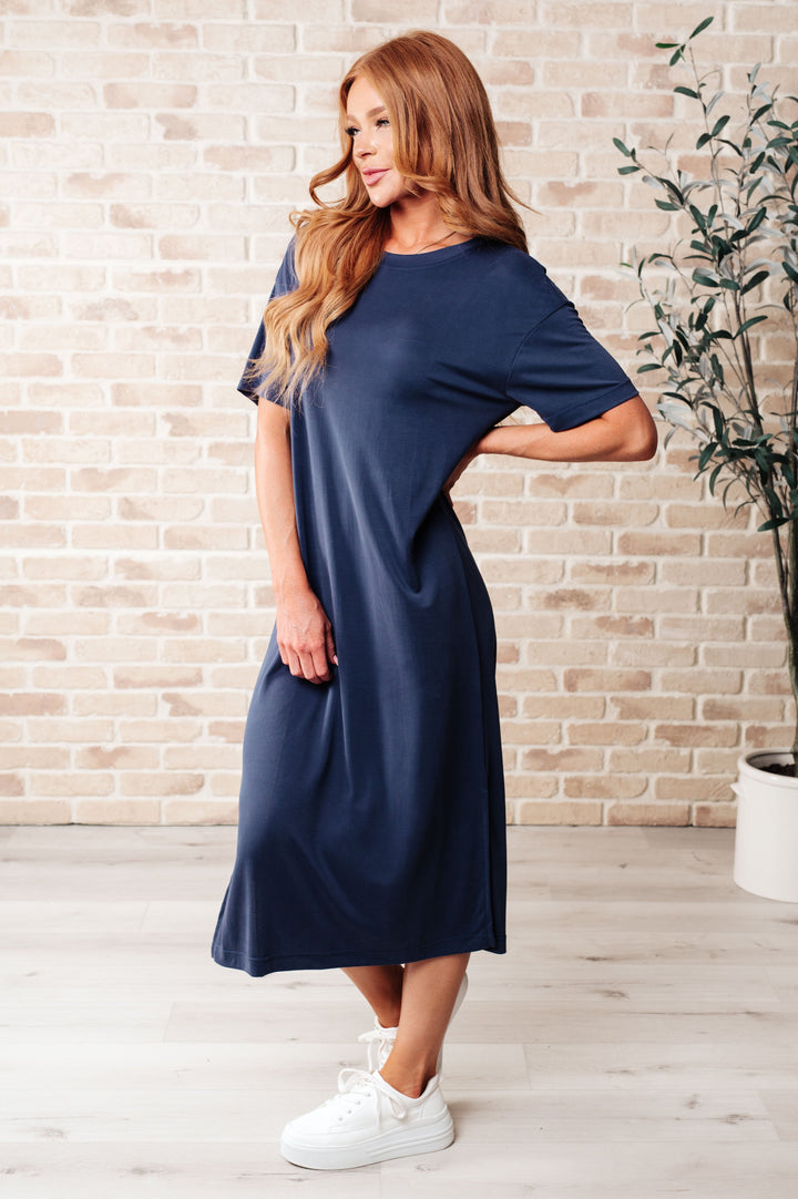 Keeping It Chill Drop Shoulder Maxi Dress in Dark Night-Dresses-Ave Shops-[option4]-[option5]-[option6]-[option7]-[option8]-Shop-Boutique-Clothing-for-Women-Online