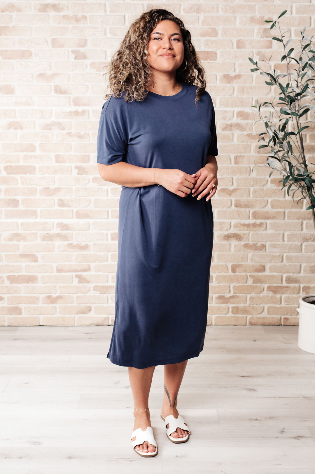 Keeping It Chill Drop Shoulder Maxi Dress in Dark Night-Dresses-Ave Shops-[option4]-[option5]-[option6]-[option7]-[option8]-Shop-Boutique-Clothing-for-Women-Online