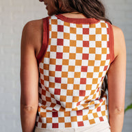 Keeping Score Checkered Tank-Tops-Ave Shops-[option4]-[option5]-[option6]-[option7]-[option8]-Shop-Boutique-Clothing-for-Women-Online