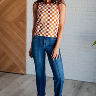 Keeping Score Checkered Tank-Tops-Ave Shops-[option4]-[option5]-[option6]-[option7]-[option8]-Shop-Boutique-Clothing-for-Women-Online