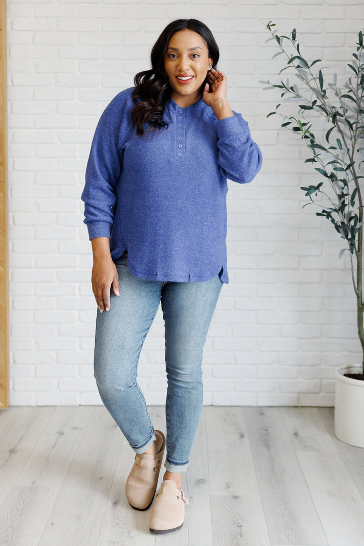 Zenana Keeping it Real Brushed Melange Hacci Long Sleeve Tee in Bright Blue-Tops-Ave Shops-[option4]-[option5]-[option6]-[option7]-[option8]-Shop-Boutique-Clothing-for-Women-Online