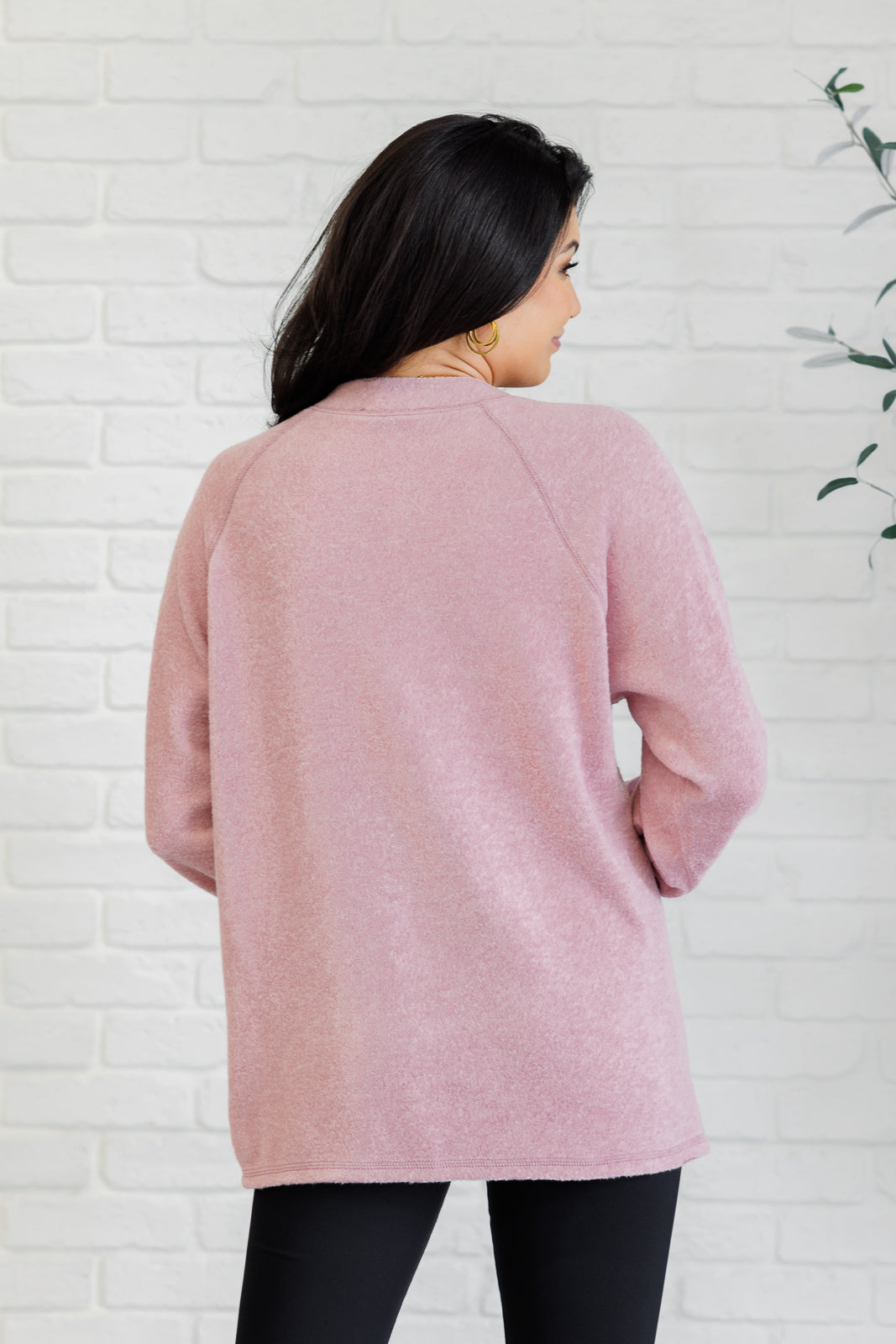 Zenana Keeping it Real Brushed Melange Hacci Long Sleeve Tee in Light Rose-Tops-Ave Shops-[option4]-[option5]-[option6]-[option7]-[option8]-Shop-Boutique-Clothing-for-Women-Online