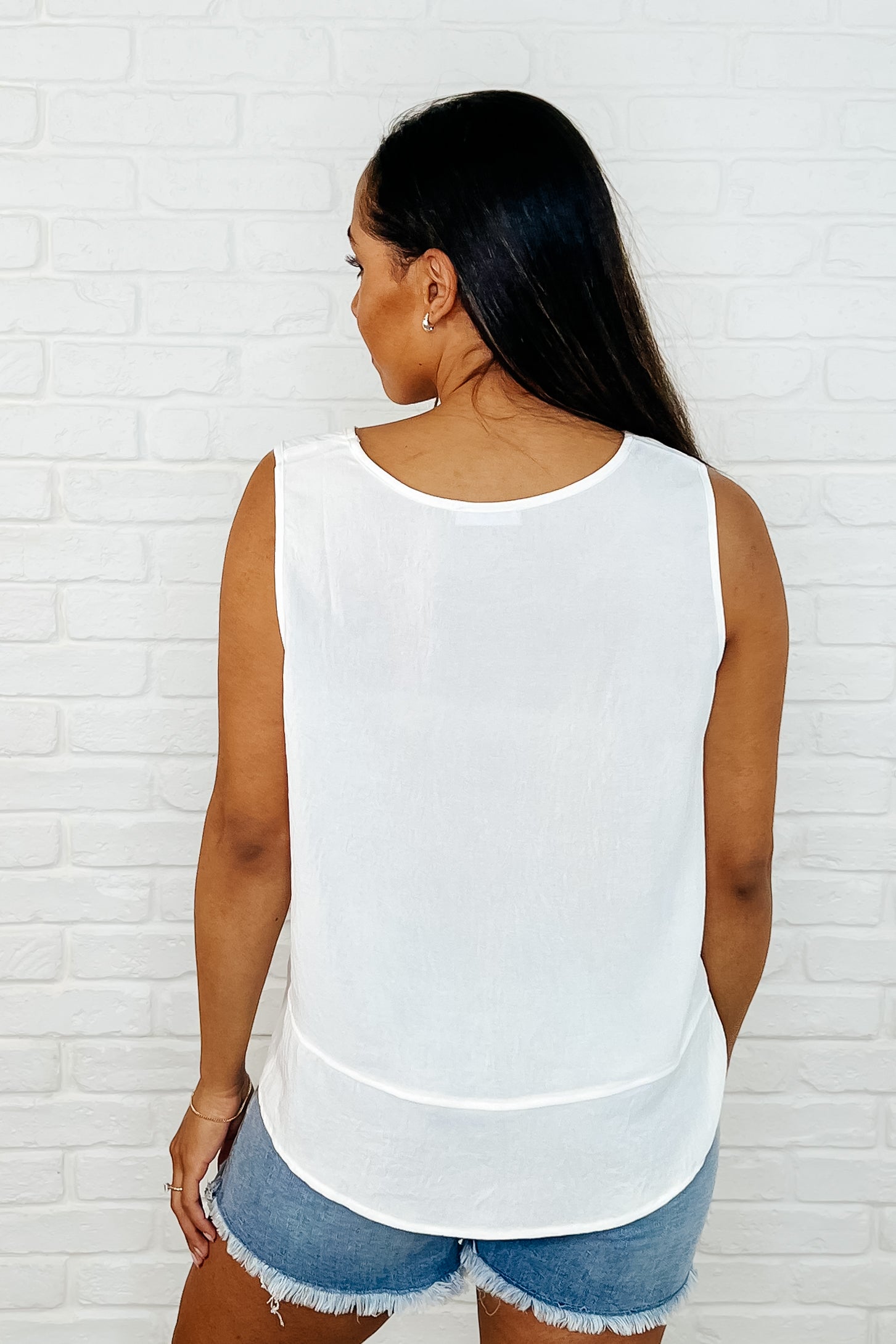 Keep it Cool or Crash Out Tank in Off White-Womens-Ave Shops-[option4]-[option5]-[option6]-[option7]-[option8]-Shop-Boutique-Clothing-for-Women-Online