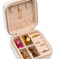 Kept and Carried Velvet Jewelry Box in Ivory-Accessories-Ave Shops-[option4]-[option5]-[option6]-[option7]-[option8]-Shop-Boutique-Clothing-for-Women-Online