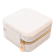 Kept and Carried Velvet Jewelry Box in Ivory-Accessories-Ave Shops-[option4]-[option5]-[option6]-[option7]-[option8]-Shop-Boutique-Clothing-for-Women-Online