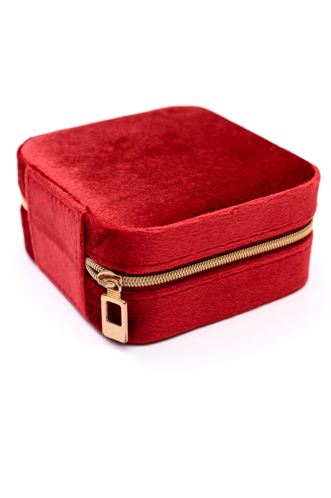 Kept and Carried Velvet Jewelry Box in Red-Accessories-Ave Shops-[option4]-[option5]-[option6]-[option7]-[option8]-Shop-Boutique-Clothing-for-Women-Online