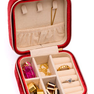 Kept and Carried Velvet Jewelry Box in Red-Accessories-Ave Shops-[option4]-[option5]-[option6]-[option7]-[option8]-Shop-Boutique-Clothing-for-Women-Online