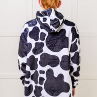 Kids Oversized Hoodie Blanket in Cow-Layers-Ave Shops-[option4]-[option5]-[option6]-[option7]-[option8]-Shop-Boutique-Clothing-for-Women-Online