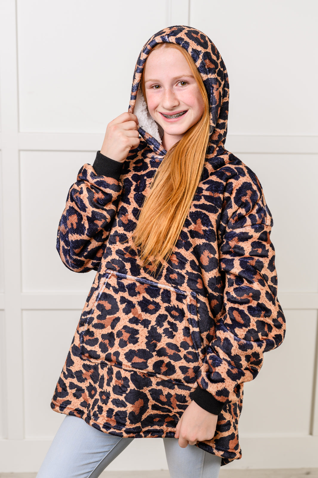 Kids Oversized Hoodie Blanket in Leopard-Layers-Ave Shops-OS-[option4]-[option5]-[option6]-[option7]-[option8]-Shop-Boutique-Clothing-for-Women-Online