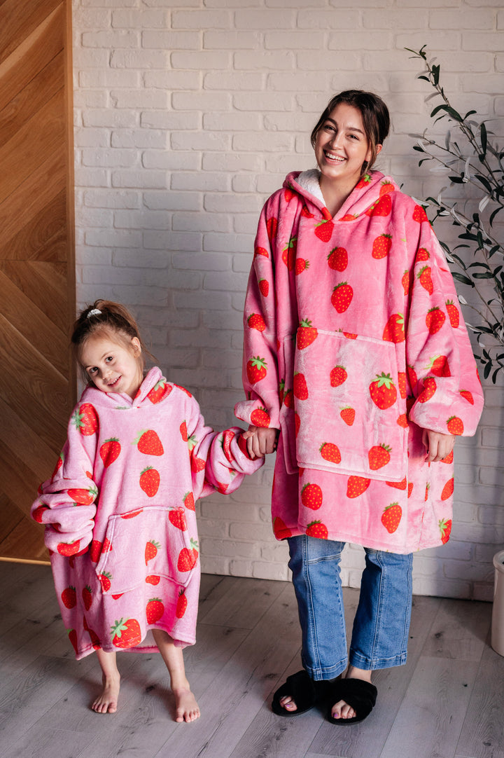 Oversized Blanket Hoodie in Strawberry-Layers-Ave Shops-OS-[option4]-[option5]-[option6]-[option7]-[option8]-Shop-Boutique-Clothing-for-Women-Online