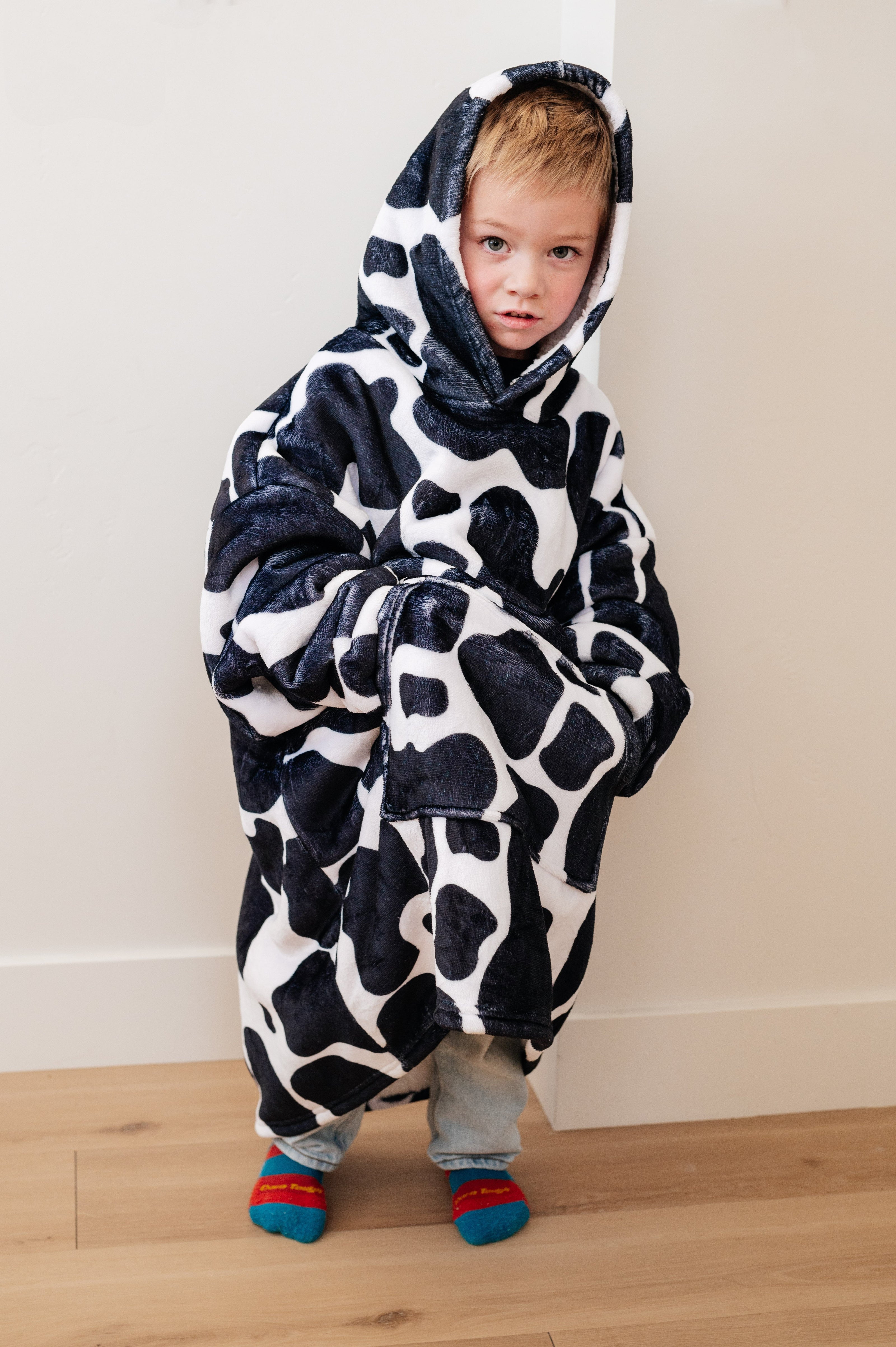 Kids Oversized Hoodie Blanket in Cow-Layers-Ave Shops-[option4]-[option5]-[option6]-[option7]-[option8]-Shop-Boutique-Clothing-for-Women-Online