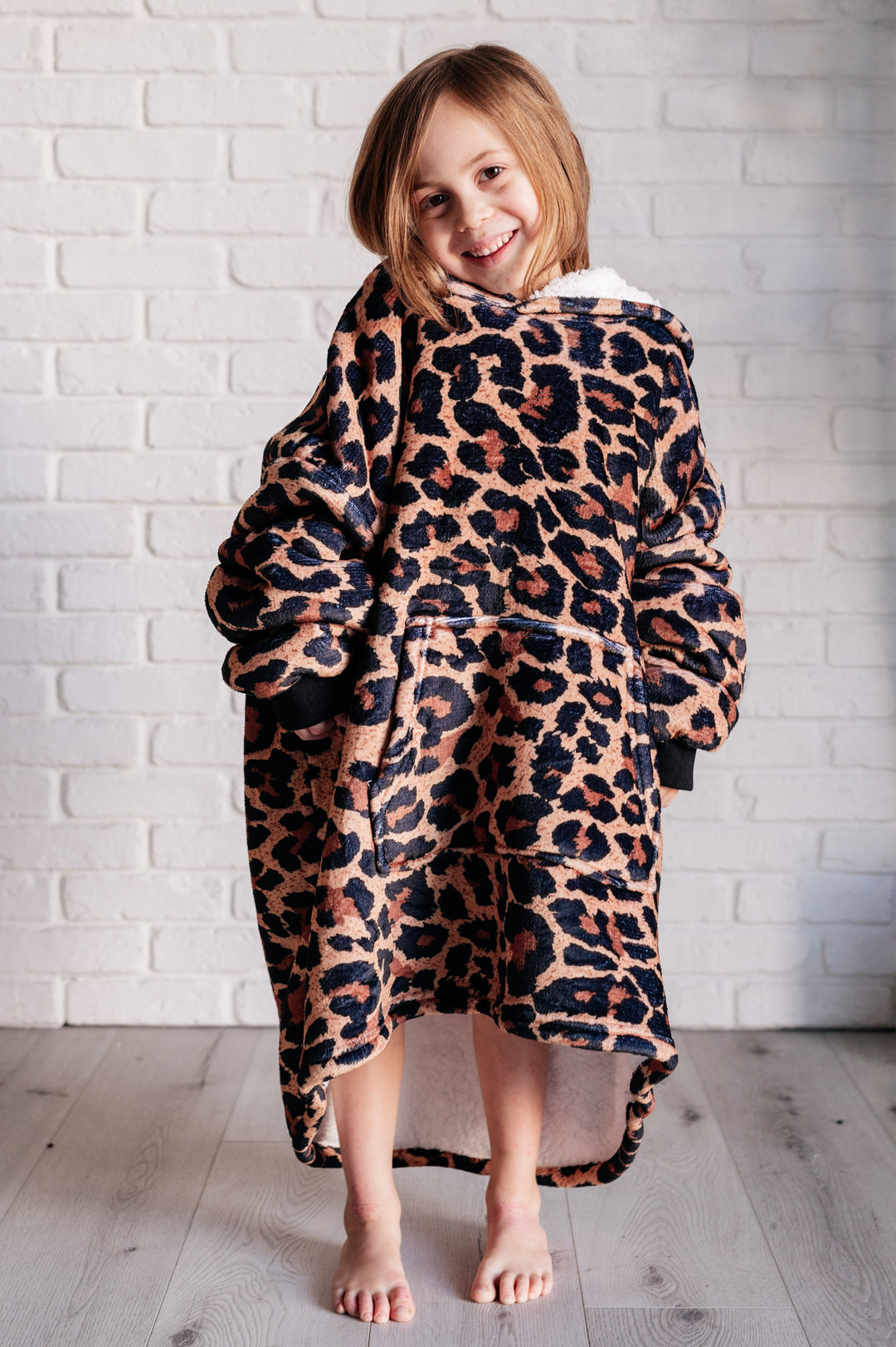 Kids Oversized Hoodie Blanket in Leopard-Layers-Ave Shops-OS-[option4]-[option5]-[option6]-[option7]-[option8]-Shop-Boutique-Clothing-for-Women-Online