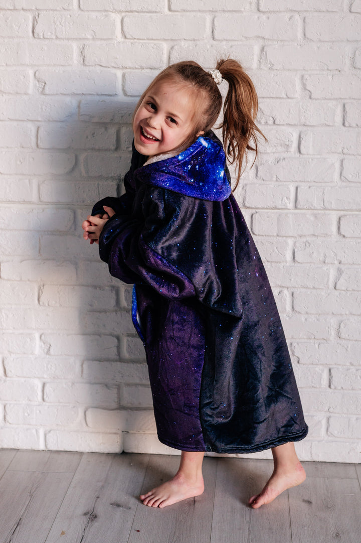 Kids Oversized Hoodie Blanket in Starry Sky-Layers-Ave Shops-OS-[option4]-[option5]-[option6]-[option7]-[option8]-Shop-Boutique-Clothing-for-Women-Online