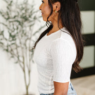 Knit Pick Basic Tee in Off White-Womens-Ave Shops-[option4]-[option5]-[option6]-[option7]-[option8]-Shop-Boutique-Clothing-for-Women-Online