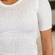 Knit Pick Basic Tee in Off White-Womens-Ave Shops-[option4]-[option5]-[option6]-[option7]-[option8]-Shop-Boutique-Clothing-for-Women-Online