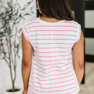 PREORDER: Knit Tank and Bottoms Set in Pink n White Stripe-Womens-Ave Shops-[option4]-[option5]-[option6]-[option7]-[option8]-Shop-Boutique-Clothing-for-Women-Online
