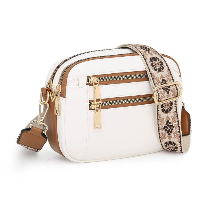 PREORDER: The Briann Crossbody BESTSELLER-Bags-Forever3A.M-White & Brown-[option4]-[option5]-[option6]-[option7]-[option8]-Shop-Boutique-Clothing-for-Women-Online