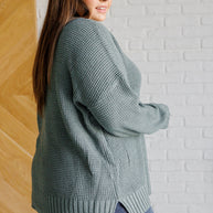 Lakeside View Drop Shoulder Sweater in Sage-Tops-Ave Shops-[option4]-[option5]-[option6]-[option7]-[option8]-Shop-Boutique-Clothing-for-Women-Online