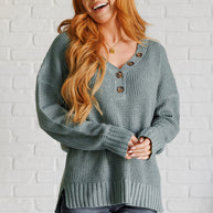 Lakeside View Drop Shoulder Sweater in Sage-Tops-Ave Shops-[option4]-[option5]-[option6]-[option7]-[option8]-Shop-Boutique-Clothing-for-Women-Online