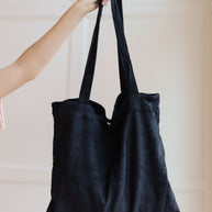 Last Minute Corduroy Tote in Black-Accessories-Ave Shops-[option4]-[option5]-[option6]-[option7]-[option8]-Shop-Boutique-Clothing-for-Women-Online