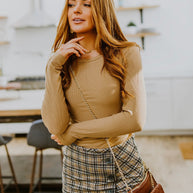 Hold Me Tight Ribbed Long Sleeve Top In Tan-Tops-Ave Shops-[option4]-[option5]-[option6]-[option7]-[option8]-Shop-Boutique-Clothing-for-Women-Online