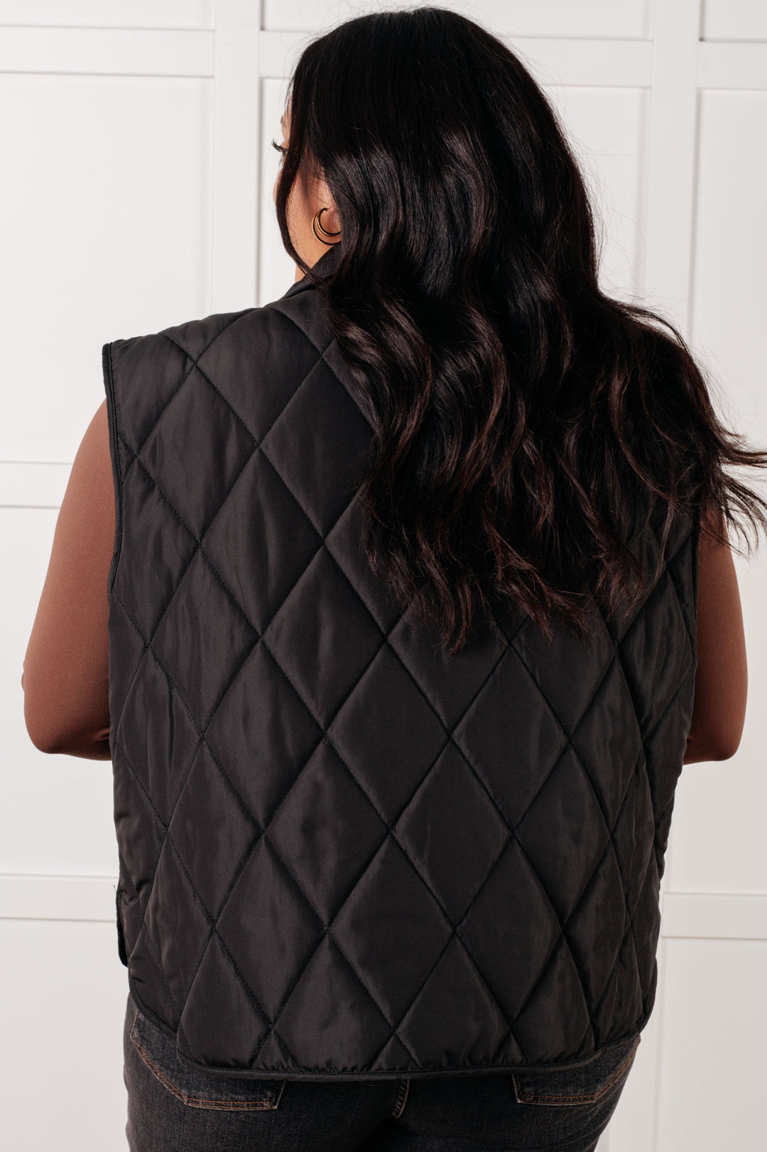 Layering Queen Quilted Puffer Vest in Black-Layers-Ave Shops-[option4]-[option5]-[option6]-[option7]-[option8]-Shop-Boutique-Clothing-for-Women-Online