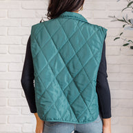 Layering Queen Quilted Puffer Vest in Hunter Green-Layers-Ave Shops-[option4]-[option5]-[option6]-[option7]-[option8]-Shop-Boutique-Clothing-for-Women-Online