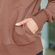 Make No Mistake Mock Neck Pullover in Cocoa-Tops-Ave Shops-[option4]-[option5]-[option6]-[option7]-[option8]-Shop-Boutique-Clothing-for-Women-Online