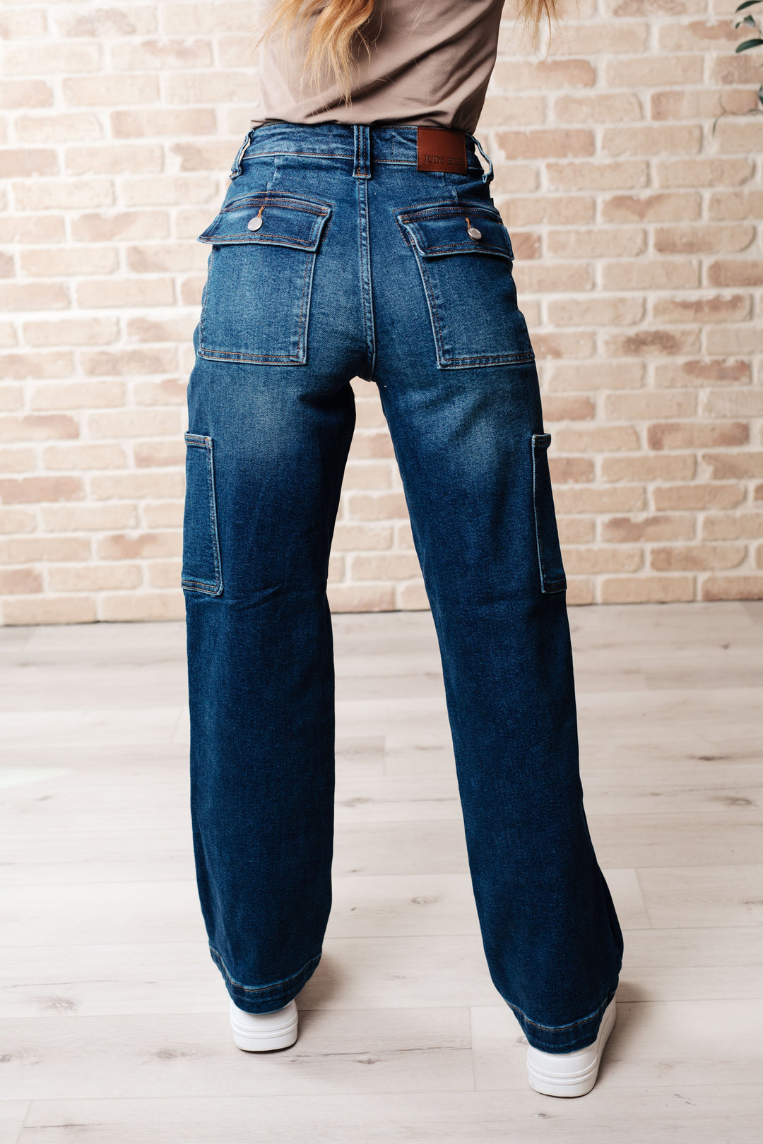 Judy Blue Leila High Rise Cargo Straight Jeans-Denim-Ave Shops-[option4]-[option5]-[option6]-[option7]-[option8]-Shop-Boutique-Clothing-for-Women-Online