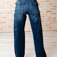 Judy Blue Leila High Rise Cargo Straight Jeans-Denim-Ave Shops-[option4]-[option5]-[option6]-[option7]-[option8]-Shop-Boutique-Clothing-for-Women-Online