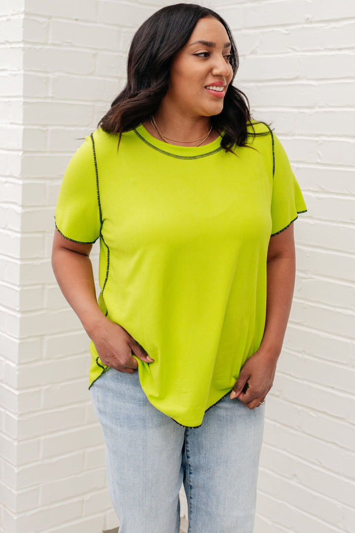 Lemons and Limes Contrast Top-Tops-Ave Shops-[option4]-[option5]-[option6]-[option7]-[option8]-Shop-Boutique-Clothing-for-Women-Online