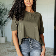 Less Than Stressed Asymmetrical Distressed Top-Tops-Ave Shops-[option4]-[option5]-[option6]-[option7]-[option8]-Shop-Boutique-Clothing-for-Women-Online