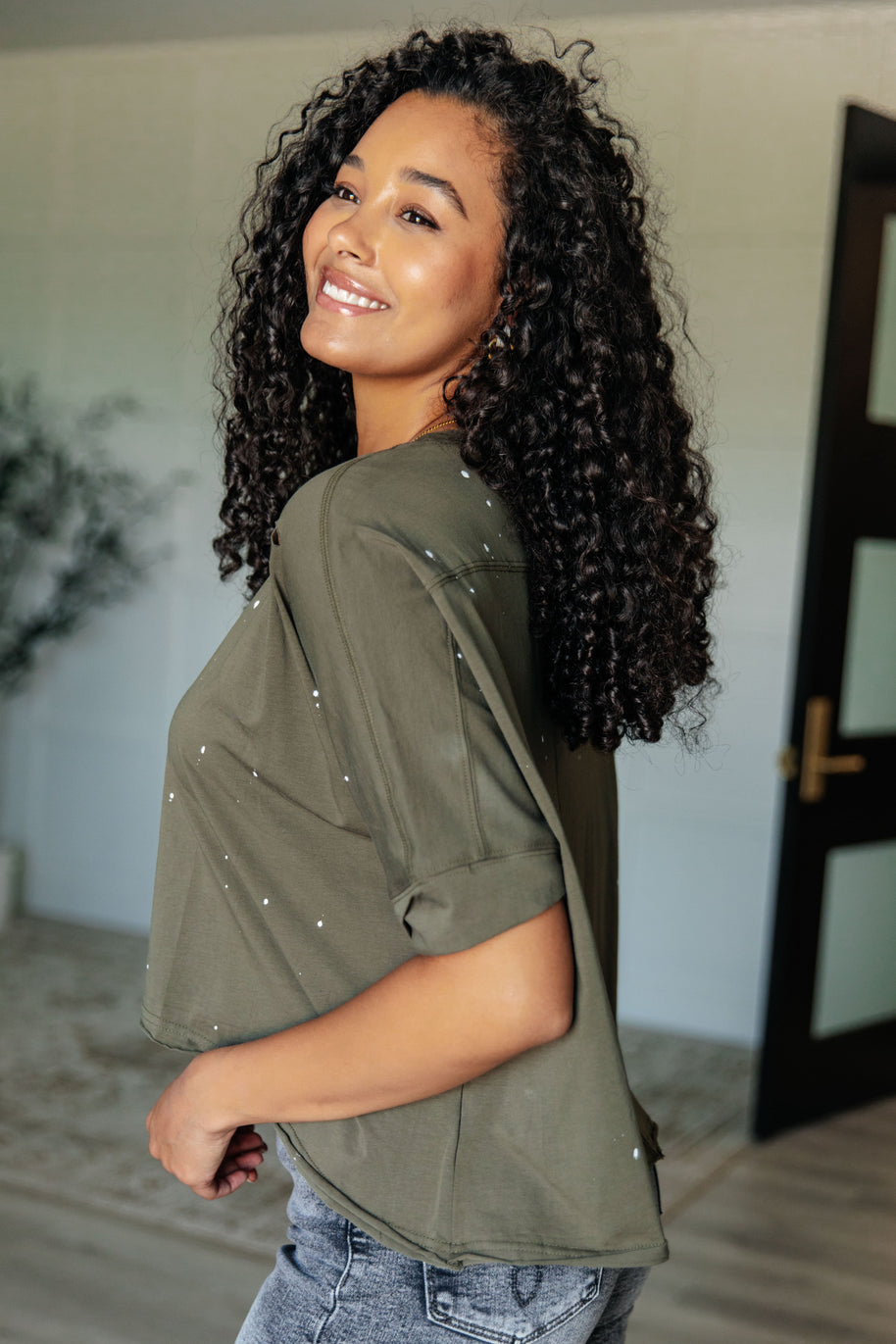 Less Than Stressed Asymmetrical Distressed Top-Tops-Ave Shops-[option4]-[option5]-[option6]-[option7]-[option8]-Shop-Boutique-Clothing-for-Women-Online