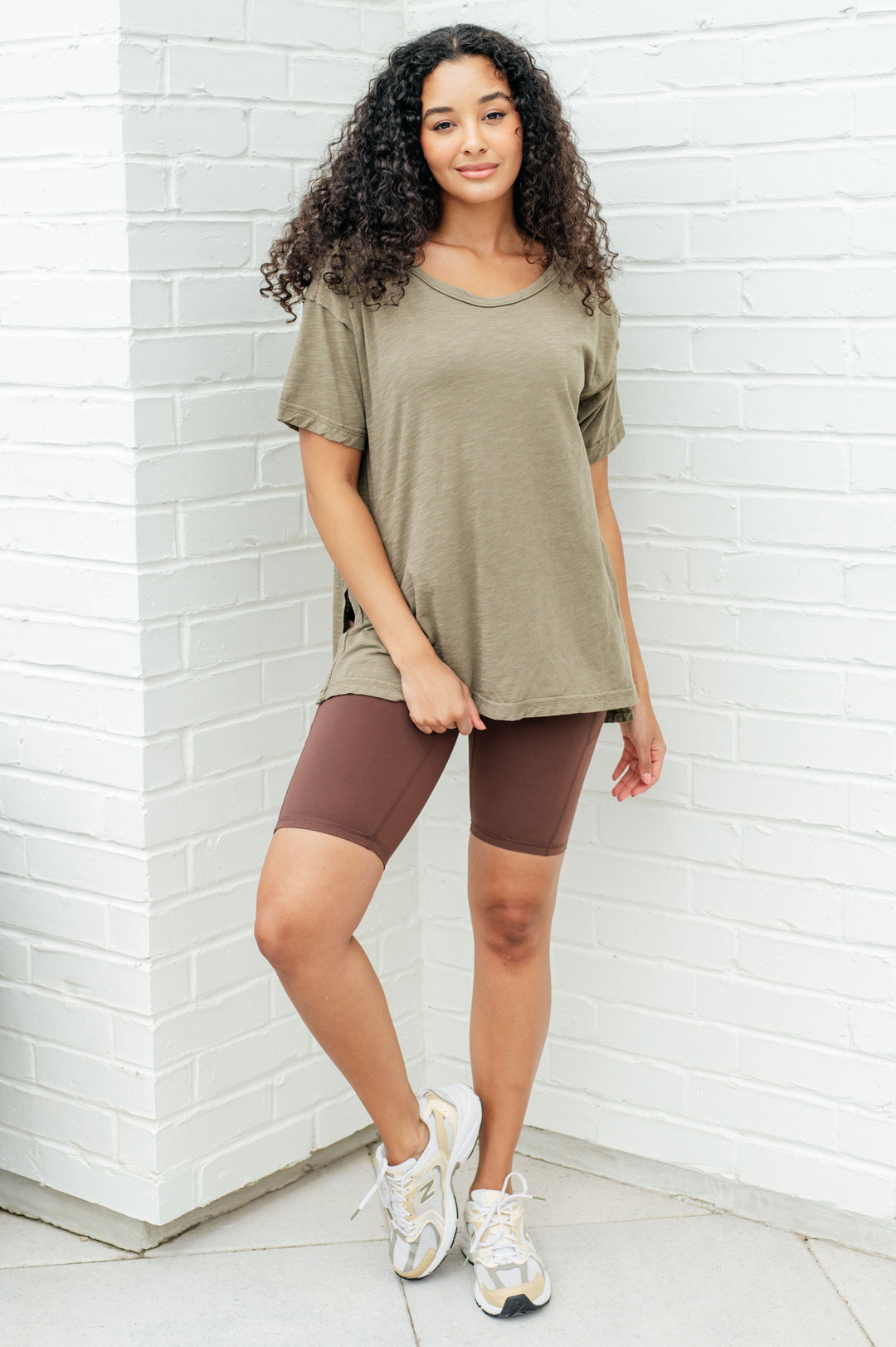 Rae Mode Let Me Live Relaxed Tee in Army-Tops-Ave Shops-[option4]-[option5]-[option6]-[option7]-[option8]-Shop-Boutique-Clothing-for-Women-Online