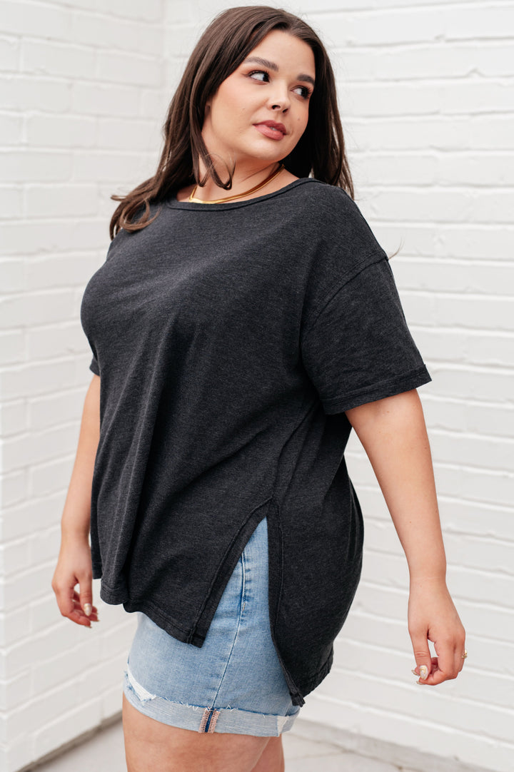 Rae Mode Let Me Live Relaxed Tee in Black-Tops-Ave Shops-[option4]-[option5]-[option6]-[option7]-[option8]-Shop-Boutique-Clothing-for-Women-Online