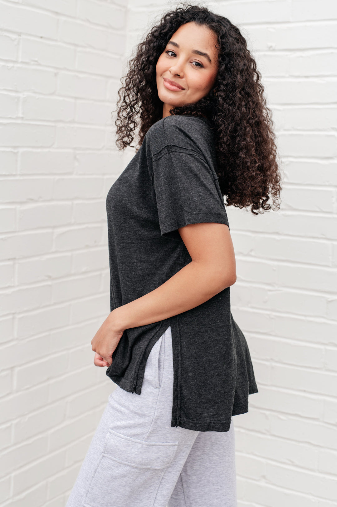 Rae Mode Let Me Live Relaxed Tee in Black-Tops-Ave Shops-[option4]-[option5]-[option6]-[option7]-[option8]-Shop-Boutique-Clothing-for-Women-Online