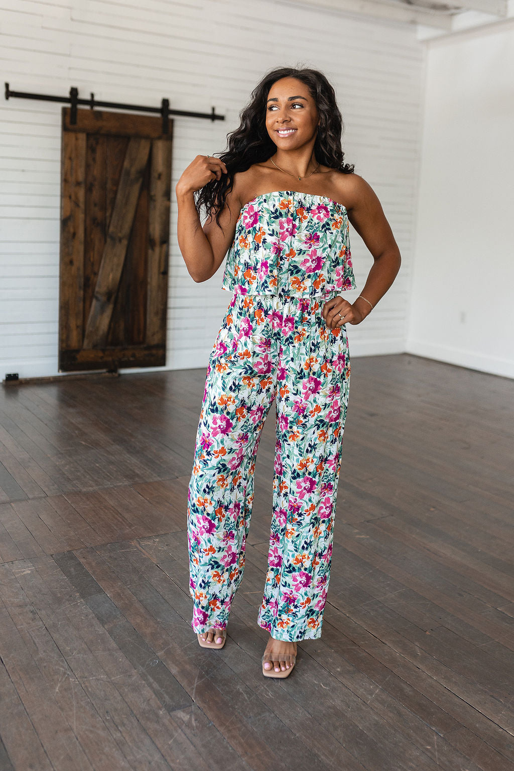 Life of the Party Floral Jumpsuit in Green-Jumpsuits & Rompers-Ave Shops-[option4]-[option5]-[option6]-[option7]-[option8]-Shop-Boutique-Clothing-for-Women-Online