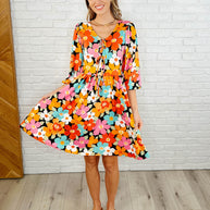 Little Bold V-Neck Knit Dress-Womens-Ave Shops-[option4]-[option5]-[option6]-[option7]-[option8]-Shop-Boutique-Clothing-for-Women-Online