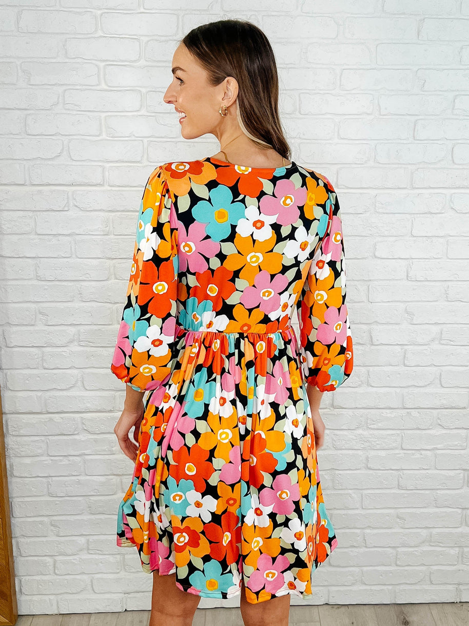 Little Bold V-Neck Knit Dress-Womens-Ave Shops-[option4]-[option5]-[option6]-[option7]-[option8]-Shop-Boutique-Clothing-for-Women-Online