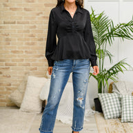 Little Love Songs Blouse-Tops-Ave Shops-[option4]-[option5]-[option6]-[option7]-[option8]-Shop-Boutique-Clothing-for-Women-Online