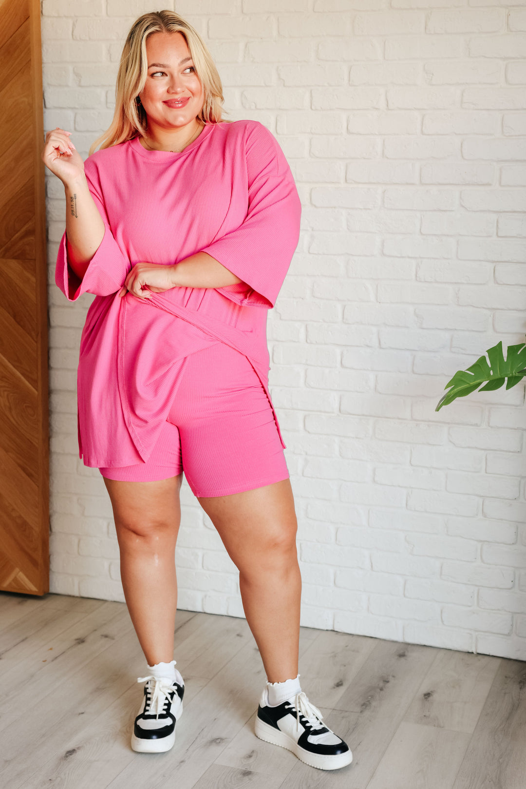 Live and Play Luxe Biker Set in Pink-Athleisure-Ave Shops-[option4]-[option5]-[option6]-[option7]-[option8]-Shop-Boutique-Clothing-for-Women-Online