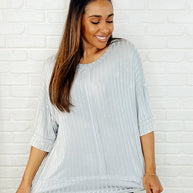 Zenana Loosely Speaking Oversized Basic Top in Lt Grey-Womens-Ave Shops-[option4]-[option5]-[option6]-[option7]-[option8]-Shop-Boutique-Clothing-for-Women-Online