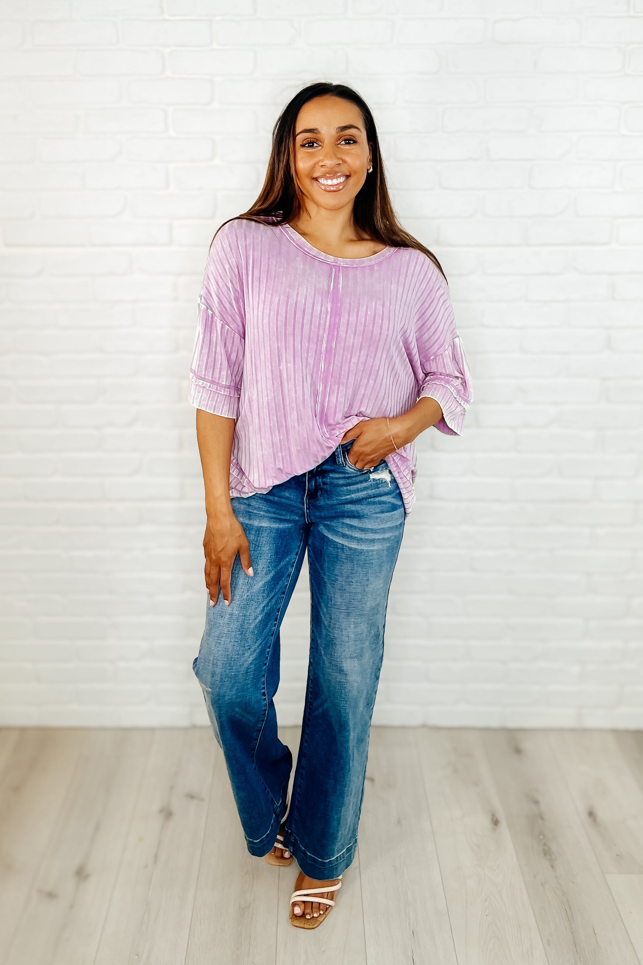 Zenana Loosely Speaking Oversized Basic Top in Mauve-Womens-Ave Shops-[option4]-[option5]-[option6]-[option7]-[option8]-Shop-Boutique-Clothing-for-Women-Online