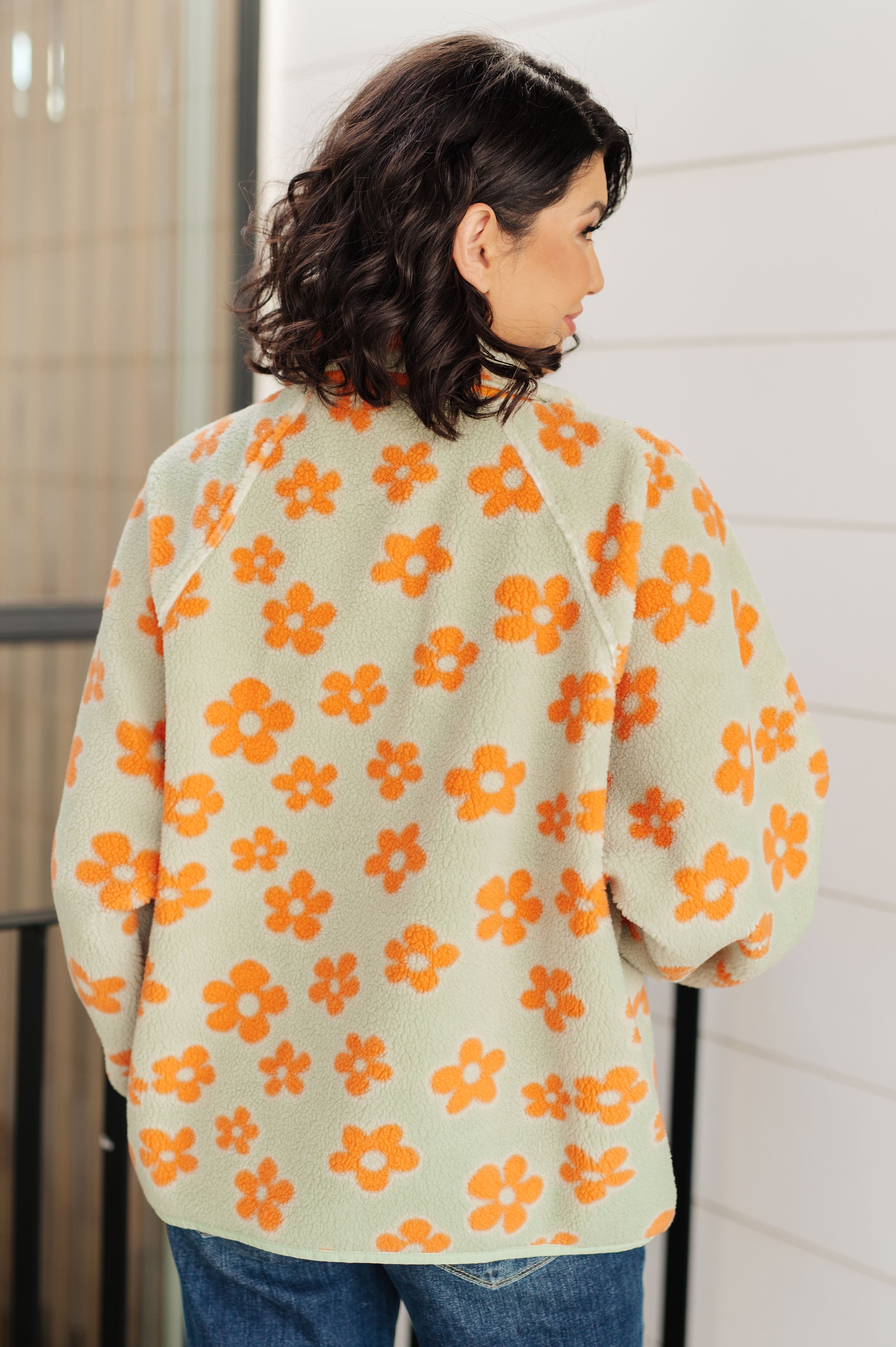 Love It Don't Leave It Floral Fleece Jacket-Layers-Ave Shops-[option4]-[option5]-[option6]-[option7]-[option8]-Shop-Boutique-Clothing-for-Women-Online