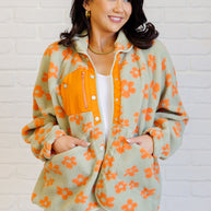 Love It Don't Leave It Floral Fleece Jacket-Layers-Ave Shops-[option4]-[option5]-[option6]-[option7]-[option8]-Shop-Boutique-Clothing-for-Women-Online