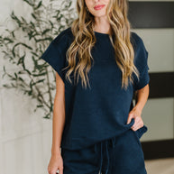 Love on the Loose Quilted Top in Navy-Womens-Ave Shops-[option4]-[option5]-[option6]-[option7]-[option8]-Shop-Boutique-Clothing-for-Women-Online