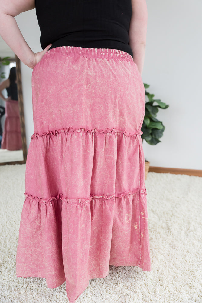 All Worthwhile Skirt in Rose-Zenana-The Bee Chic Boutique-[option4]-[option5]-[option6]-[option7]-[option8]-Shop-Boutique-Clothing-for-Women-Online