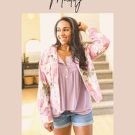 Still the One Lace Sleeve Floral Top-Tops-Ave Shops-[option4]-[option5]-[option6]-[option7]-[option8]-Shop-Boutique-Clothing-for-Women-Online