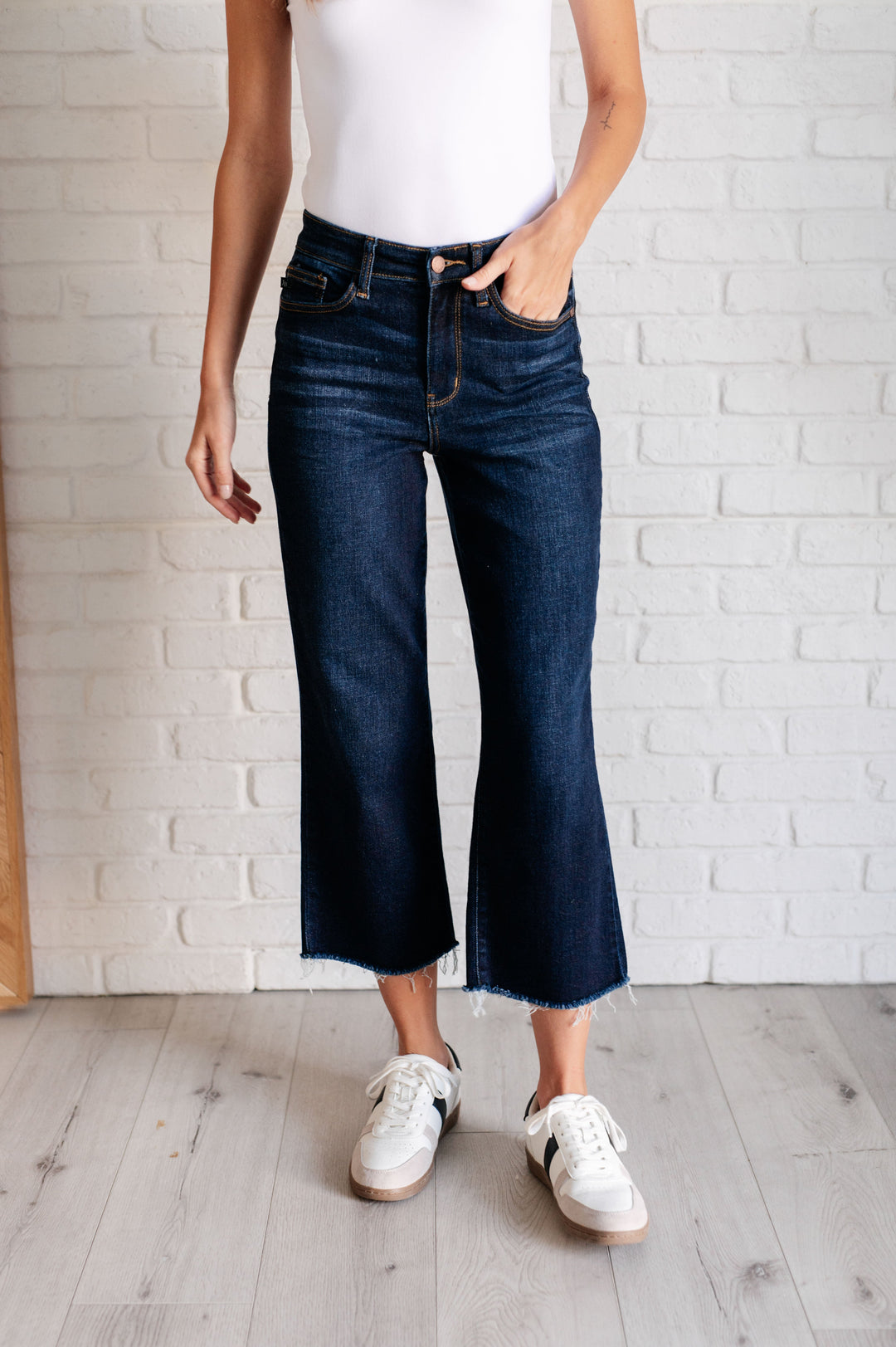 Judy Blue Madeline High Rise Cropped Wide Leg Jeans-Womens-Ave Shops-[option4]-[option5]-[option6]-[option7]-[option8]-Shop-Boutique-Clothing-for-Women-Online